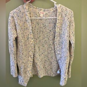 Little girls Cat and Jack sweater cardigan 6/6x